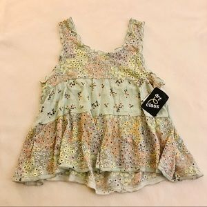 Girls Floral Sleeveless Top